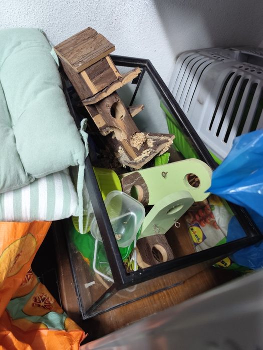 Aquário e coisas de hamster