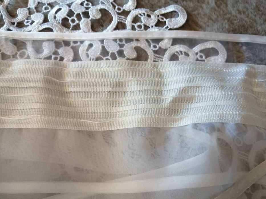 Firana w łuk z gipiura na taśmie 500x180