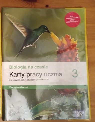 Biologia na czasie 3 karty pracy Nowe
