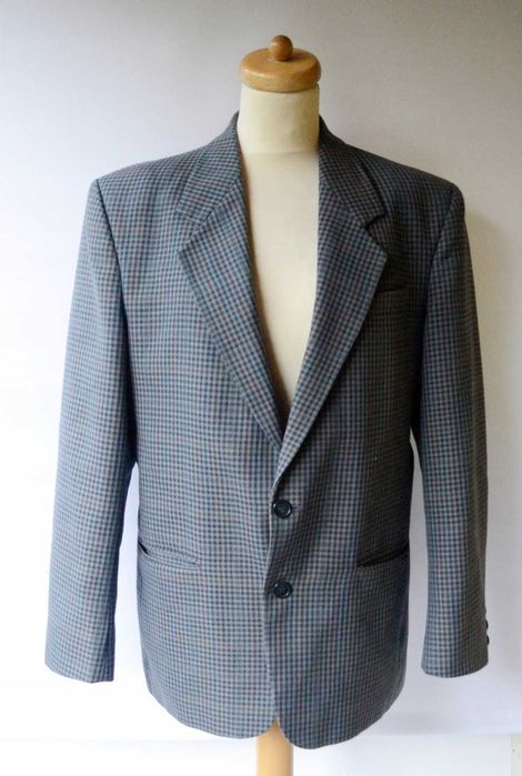 Marynarka Kratka 48 Niebieska Classic Line Kratkę