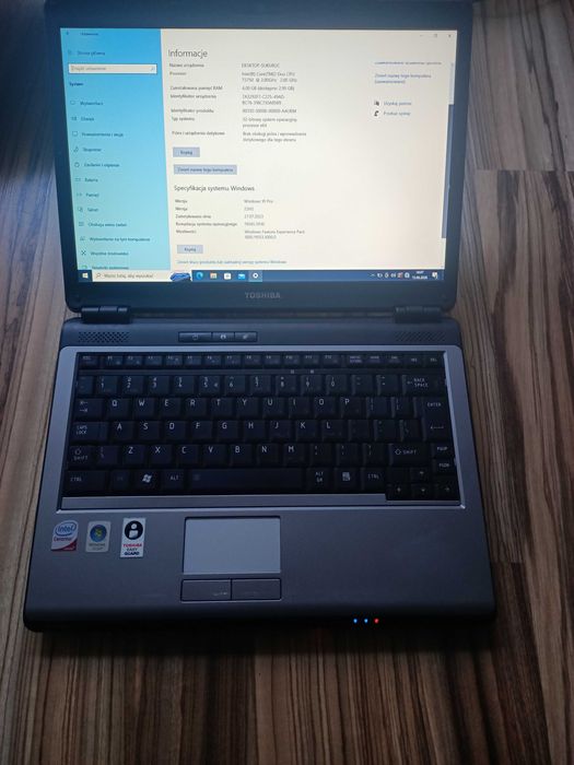Laptop Toshiba Satellite Pro U300 SSD120GB/4GB/Win10PL
