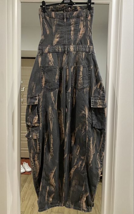 Комбінезон жіночий Bershka джинсовий baggy, bershka baloon