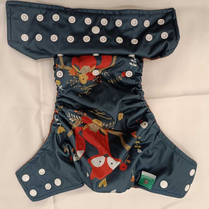 Pack de 5 fraldas reutilizáveis e 10 absorventes