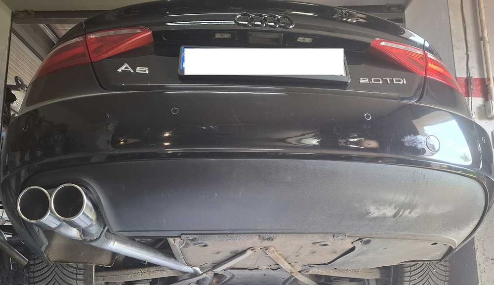 tłumik przelot wydech AUDI A5 8t A4 B8 S4 S5