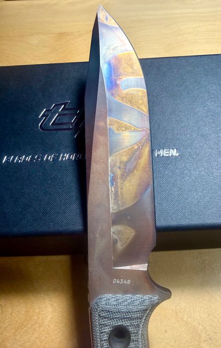 Nowynóż TRC Knives Apocalypse Apocalyptic Black Canvas Micarta Limited