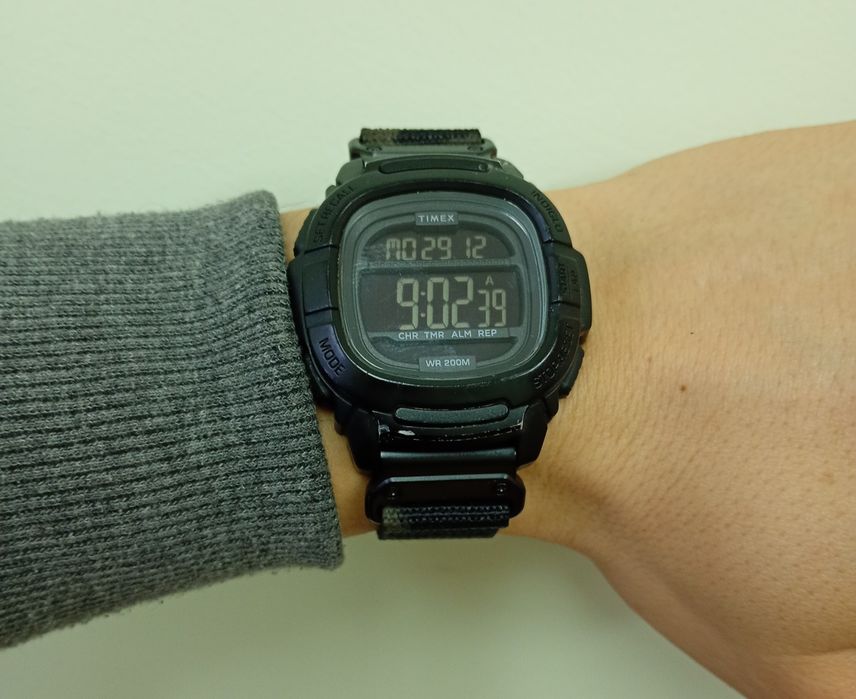 Pasek do zegarka Garmin Timex 22mm nylonowy green camp quick fit camo