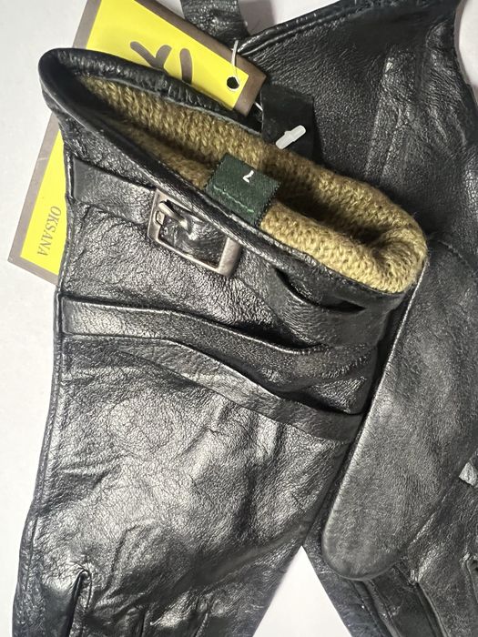 Rękawiczki skórzane nowe czarne