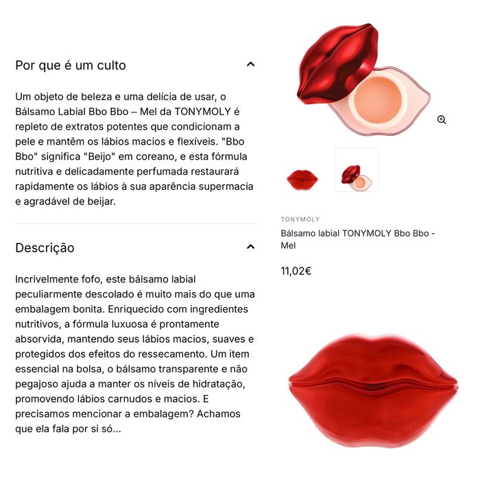 Bálsamo Labial Bbo Bbo - Mel da TONYMOLY