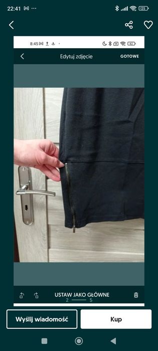 Spódnica czarna ołówkowa Calliope