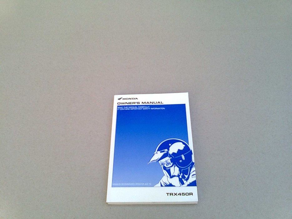 Manual do Proprietário Original Honda TRX 450R