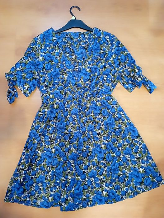 sukienka niebieska m