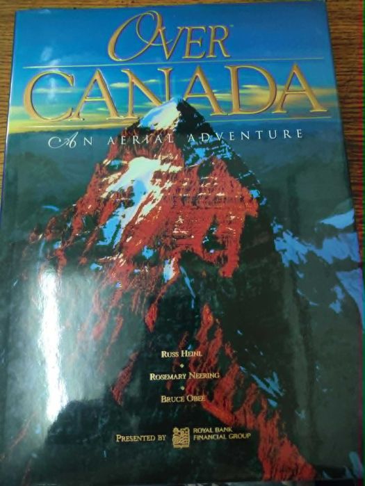 Livro "Over Canada: An Aerial Adventure" capa dura sobre fotografia aérea