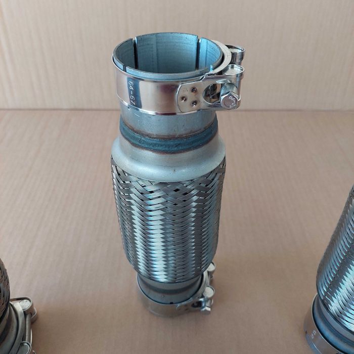 Flexível Inox Escape Automóvel Universal + braçadeiras Várias Medidas