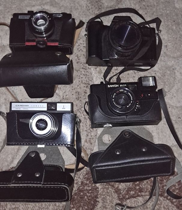 Zestaw 4 aparatów analogowych