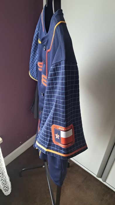 T shirt basebolowy rozpinany Nike Houston  Astros Space City