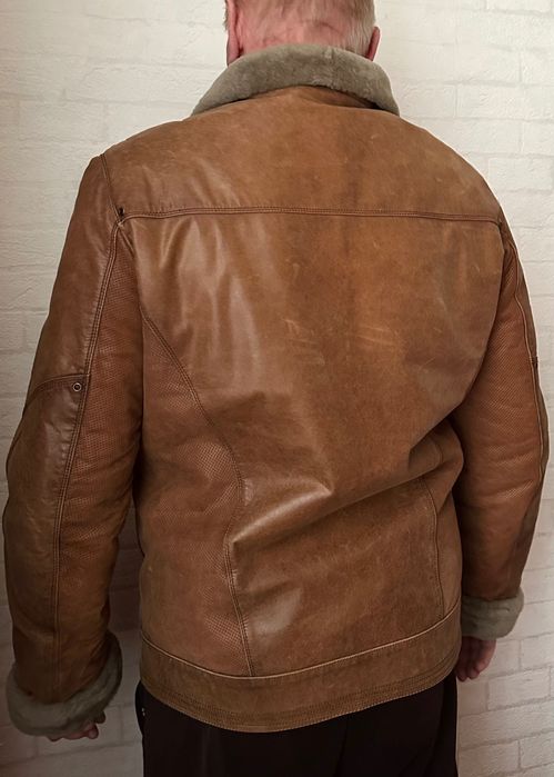 Шкіряна дублянка з овчини