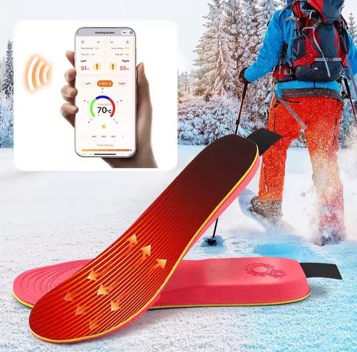 БЕЗПРОВІДНІ електро устілки з підігрівом до 16годин тепла!Розмір 40-46