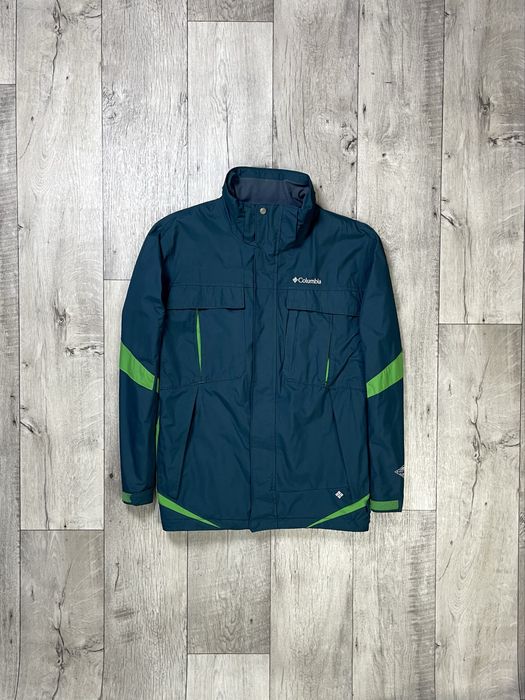 Columbia omni-tech куртка ветровка L размер трекинговая зеленая