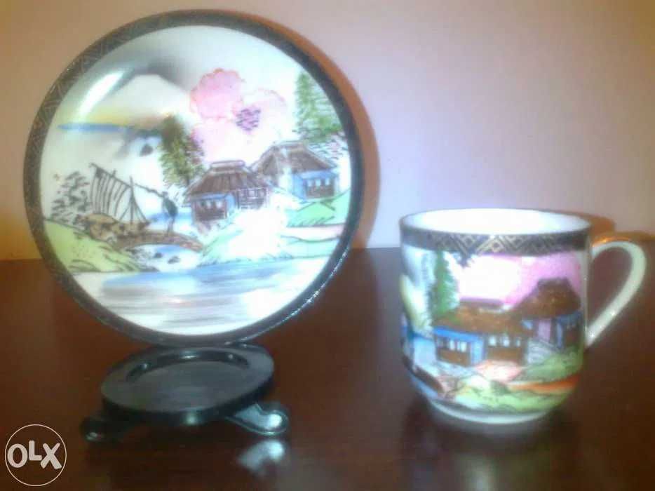 PAK de 8 chavenas japonesas todas diferentes- japonesa no fundo