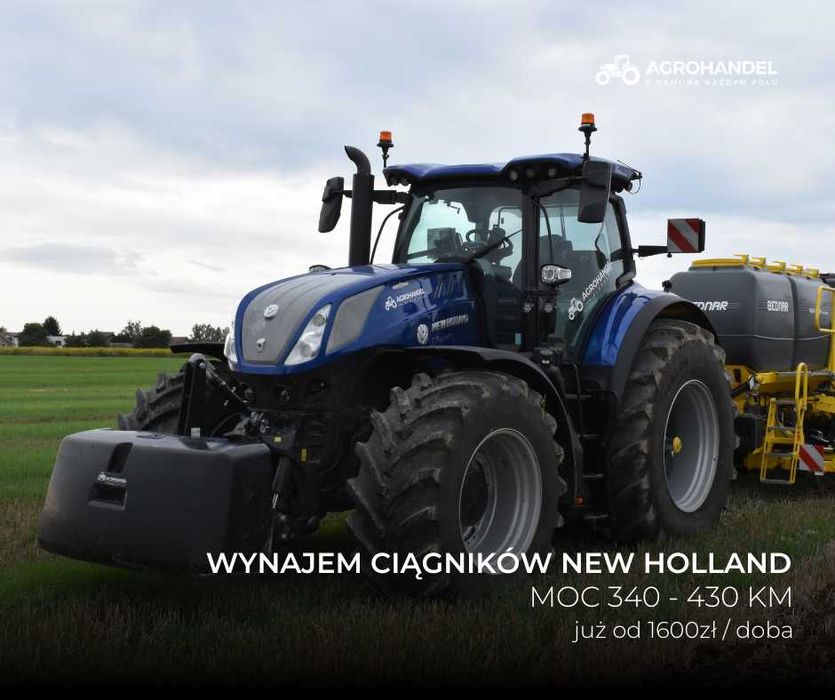 Wynajem ciągników 350-430 KM | New Holland