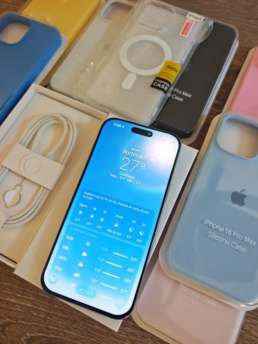 iPhone 16 Pro Max  6 9" 256GB Natural Titanium Aceito Retomas