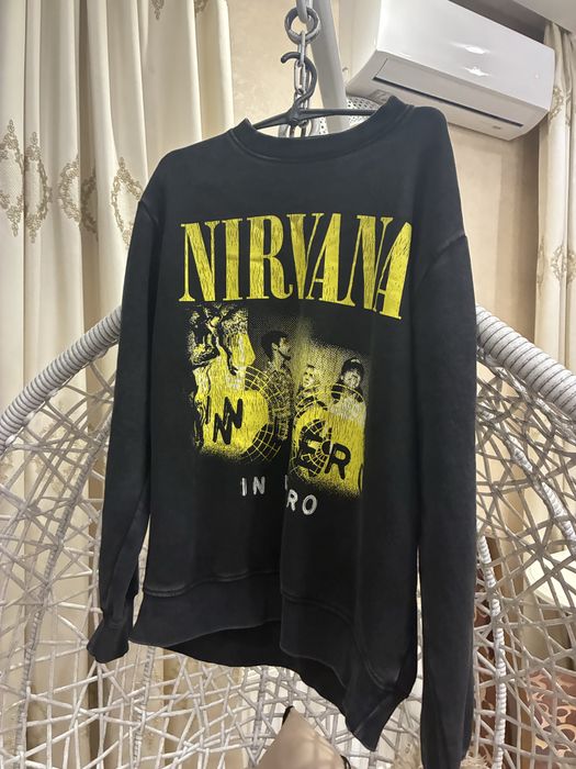 світшот nirvana мерч y2k
