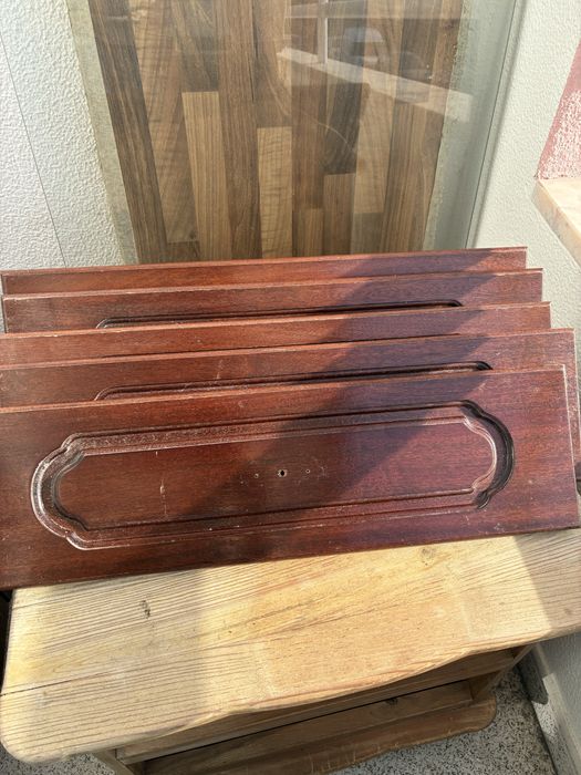 Frentes gavetas de cozinha em madeira