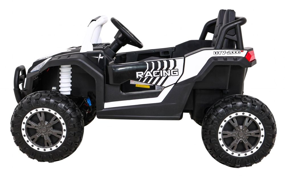 4x4 Samochód AUTO na akumulator Buggy UTV 2000M Racing Biały