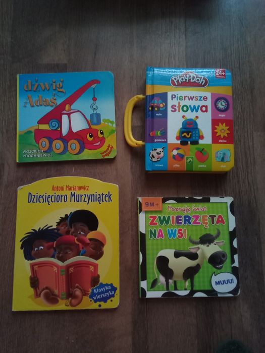 Zestaw 4 książeczek dla Maluchów - twarde strony