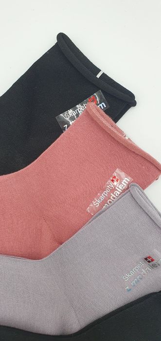 Skarpetki bezuciskowe z modalem bawełna modal 35-38 premium