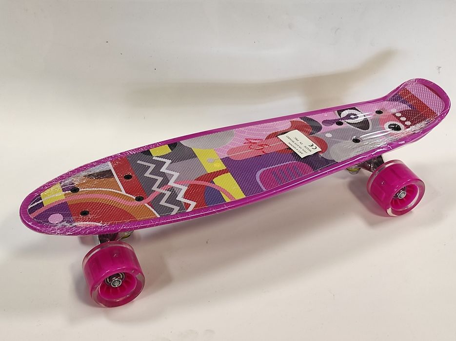 Deskorolka fiszka dla dzieci świecące koła LED RGB