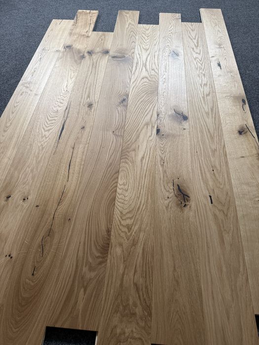 Deska Drewniana Dąb Rustic SCH 15x150x2000mm,4faza, OLEJ UVx2, od ręki 1000m2