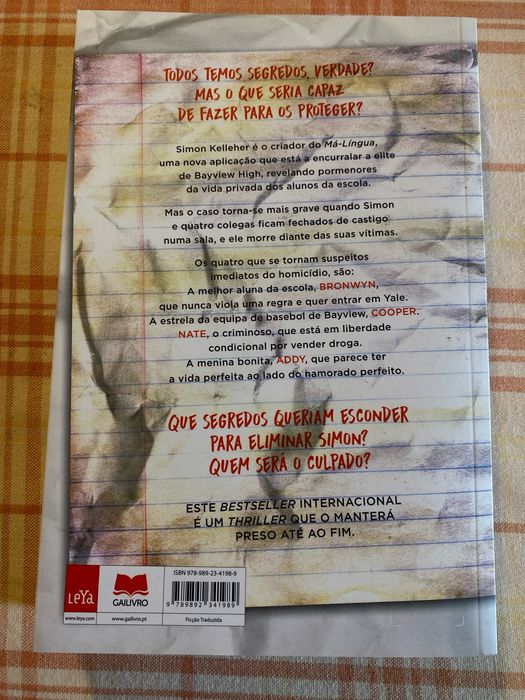 Livro “Um de Nós Mente”