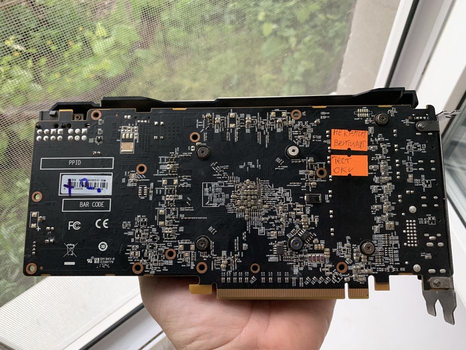Відеокарта RX470 4gb PowerColor (256 bit, DVI), обслужена. Не вмикає вентилятори.