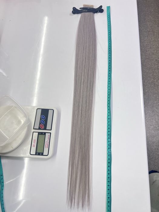 Волосся блонд 70см 30г натуральне