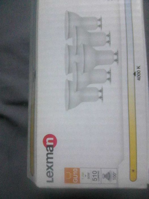 Plafon -lampa led 4 punktowa regulowana biała