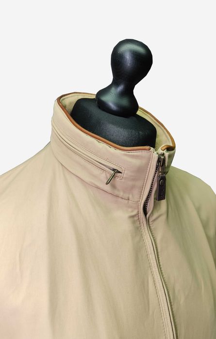 Brooks Brothers _ Cow Leather Trim_ Hidden Hood _ Harrington Cotton Jacket