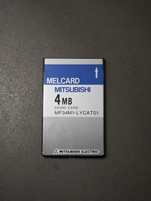 Mitsubishi MELCARD MF34M1-LYCAT01 4MB SRAM PCMCIA karta pamięci PLC CNC