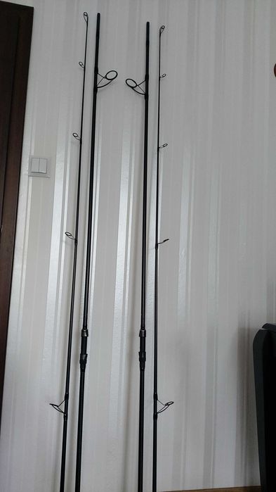 Wędki karpiowe SPORTEX Catapult CS-4 Distance + kołowrotki Okuma