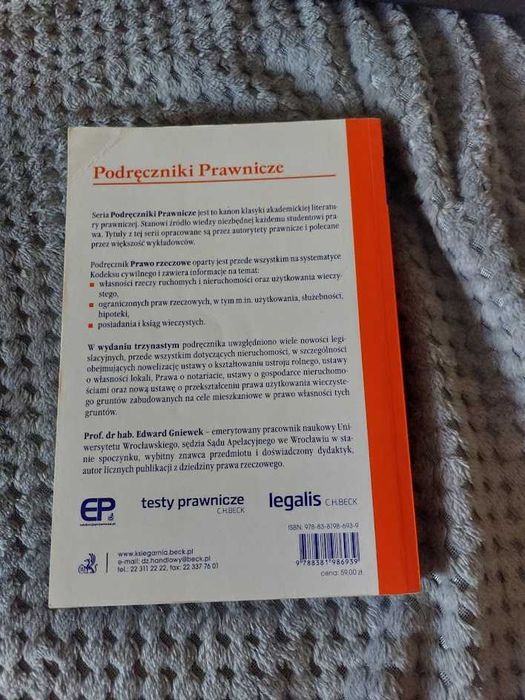 Prawo rzeczowe, 13. wydanie, Edward Gniewek
