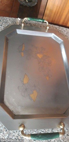 Tabuleiro Antigo Decorativo
