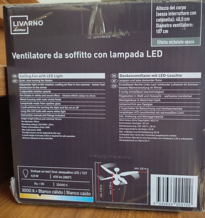 Ventoinha de tecto