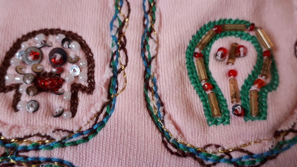 Bluzka haft koraliki 100% bawełna