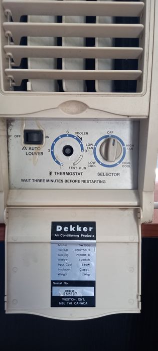 Кондиционер Dekker DW7000 оконный