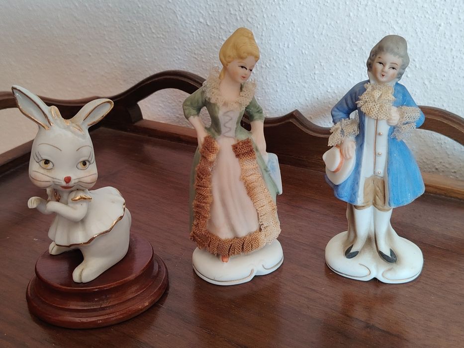 3 Bibelôs em Porcelana Fina