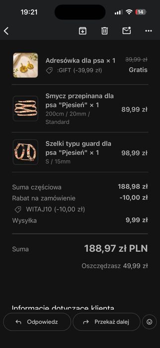Szelki ze smyczą