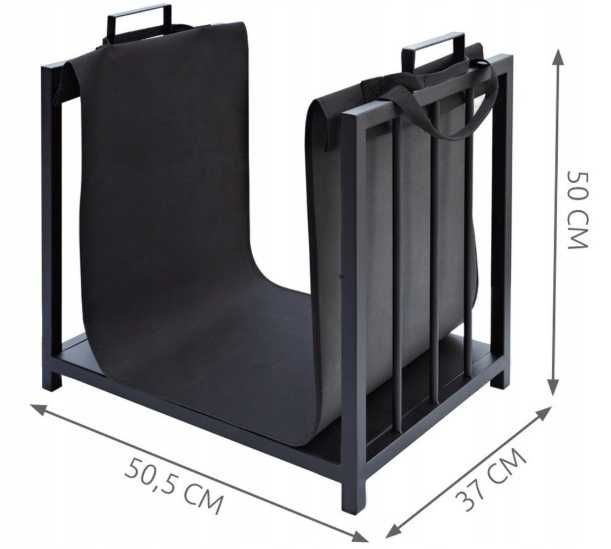 Metalowy Stojak na Drewno 2w1+Torba XXL