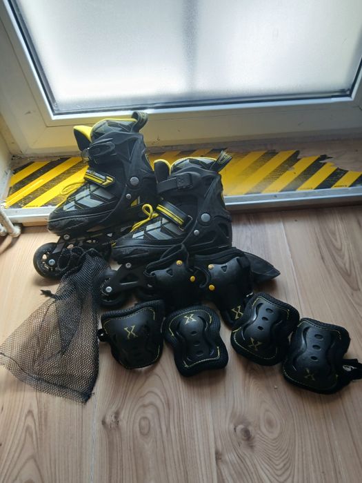 Rolki wraz z ochraniaczami