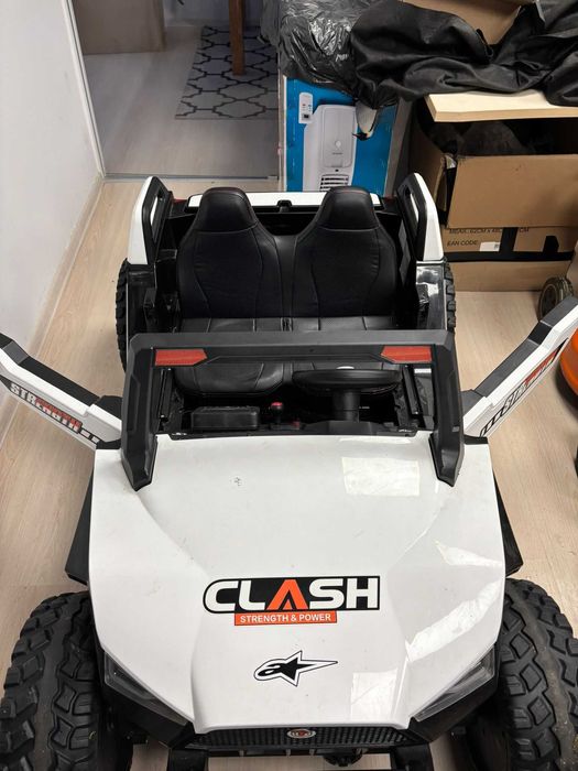 Auto elektryczne CLASH dla dzieci – duże, 2-osobowe, terenowe koła