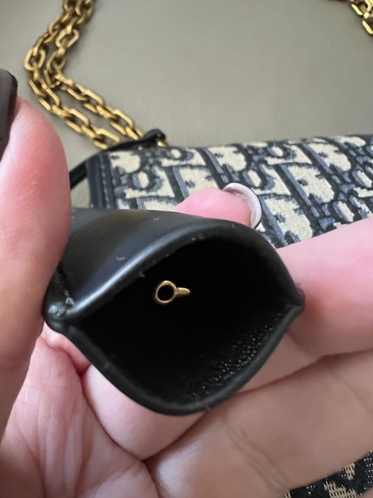 Torebka Dior Oblique Canvas and Leather Dioraddict Flap Chain Bag